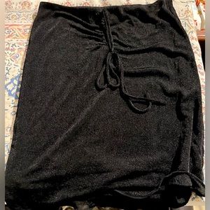 Princess Polly black drawstring skirt LIKE NEW
